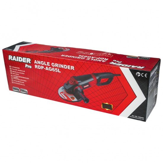 Polizor unghiular 230 mm x 2400 W RDP-AG65 Black edition