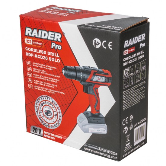 R20 Masina de gaurit 2 viteze 10mm 44Nm Solo RDP-KCD20