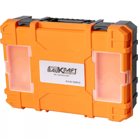 Polizor ungh. si mas. gaurit cu percutie 18V 2x4Ah BK-AGCDL2