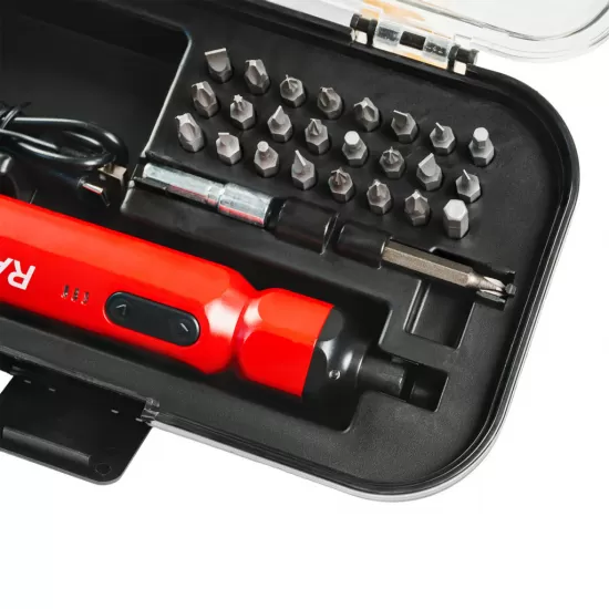 Surubelnita electrica 3.6V 1,5Ah 26 accesorii cutie RD-CSC05
