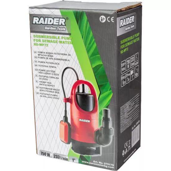 Pompa submersibila  750W 1" 233L/min 8m 35mm 360° RD-WP72