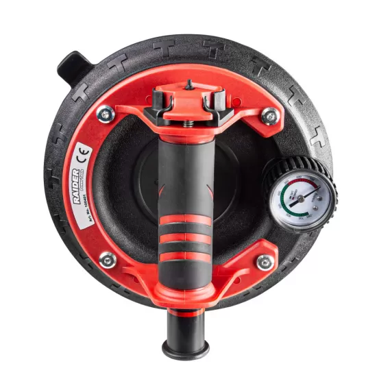 Ventuză cu pompă de vid și manometru 168 kg 205mm RD