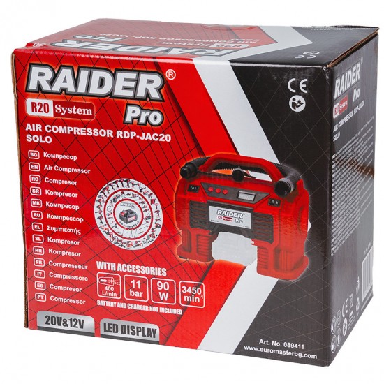 R20 Compresor aer &12V Display LED Solo RDP-JAC20