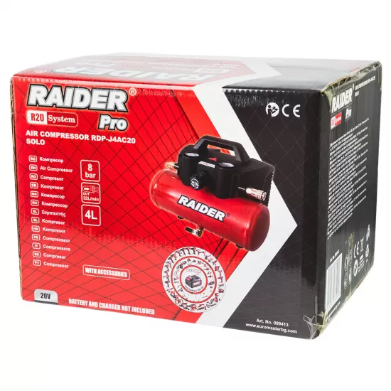 R20 Compresor aer 4L 32L/min 8bar Solo RDP-J4AC20