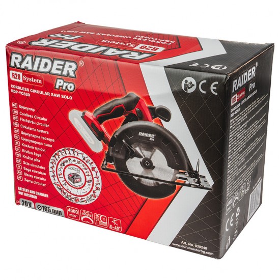 R20 Fierastrau circular de mana Ø165x20mm Solo RDP-YCS20