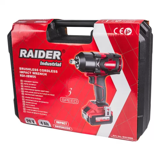 Cheie impact motor fara perii 20V 4Ah 700Nm 1/2" RDI-IBW03