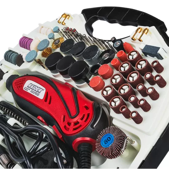 Mini polizor drept set cablu & acces. 135W RD-MG06