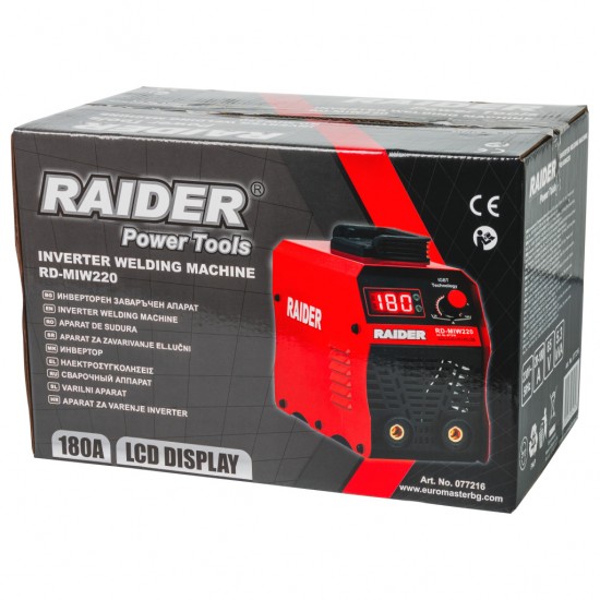 Aparat de sudura inverter 180A Display RD-MIW220