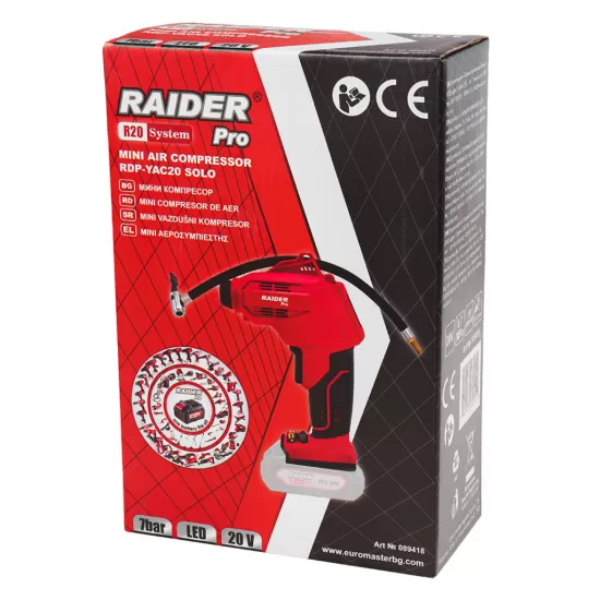 R20 Mini compresor de aer 7bar Display LED Solo RDP-YAC20