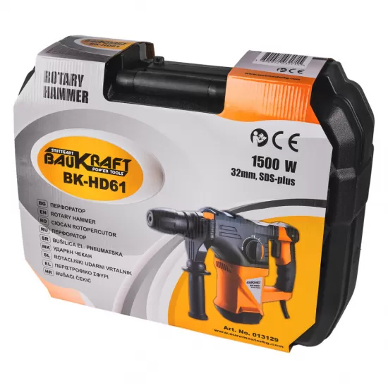 Ciocan rotopercutor 1500W 4,8kg 32mm SDS-plus 5J BK-HD61