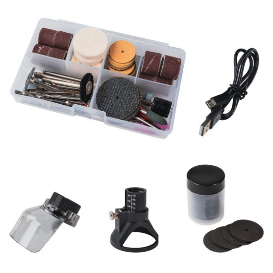Set mini polizor drept 8V 2Ah 127 accesorii. cutie RD-CMG16