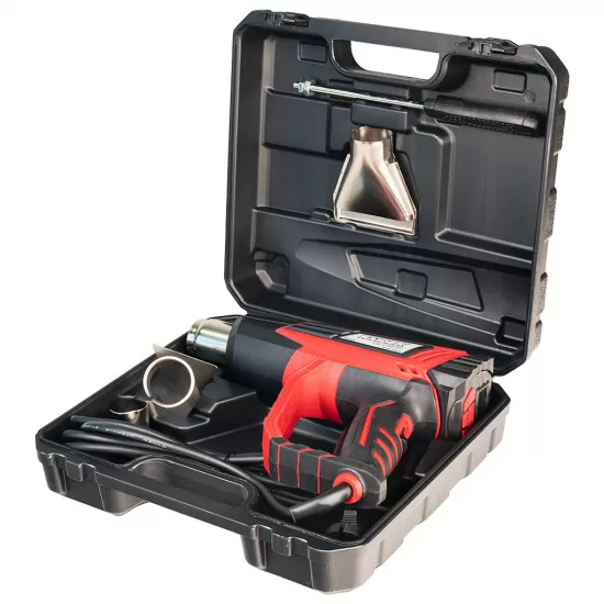 Pistol aer cald 2000W 2trepte LCD 5 accesorii valiza RD-HG28