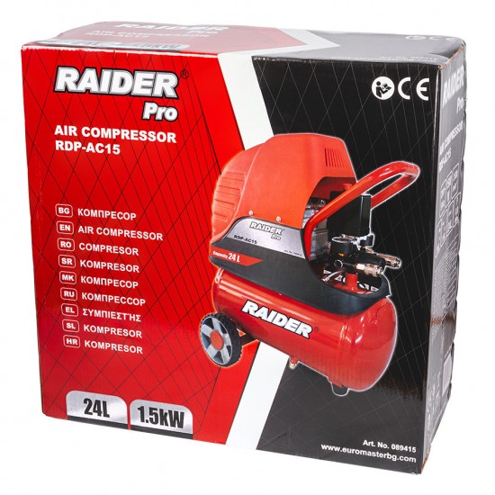 Compresor aer 24L 1.5kW RDP-AC15