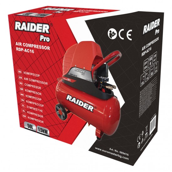 Compresor aer 50L 1.5kW RDP-AC16