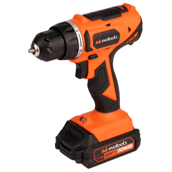 Masina de Gaurit si Insurubat POWER Evotools 35Nm cu 2 Acumulatori si Incarcator MAX 20V