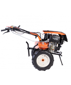 Motocultor detoolz  10CP, 418CC + plug reversibil mare + roti metal