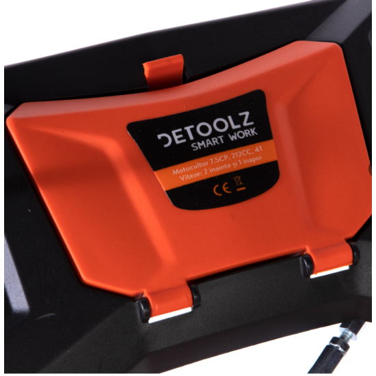 Motocultor detoolz  7.5CP, 212CC, 4T, viteze: 2 inainte + 1 inapoi