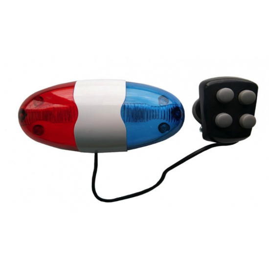 Alarma bicicleta jy-155 (6 led - 4 sunete) (model politie)