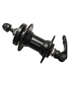 Butuc bicicleta fata 26 - aluminiu / disc / prindere rapida / rulment / 32h