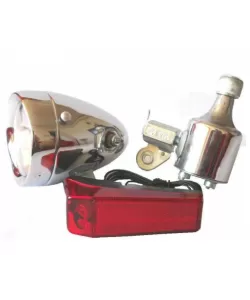 Set bicicleta far dinam + stop 12v/6w clasic Set bicicleta far dinam + stop 12v/6w clasic