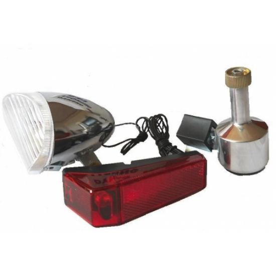 Set bicicleta far dinam + stop 6v clasic