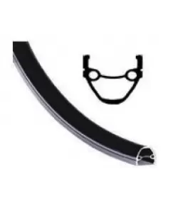 Janta bicicleta 26x1.5-1.75 - aluminiu dubla - (550g) (ml-13) (36h) (14g)