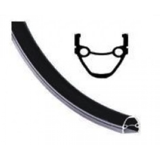 Janta bicicleta 26x1.5-1.75 - aluminiu dubla - (550g) (ml-13) (36h) (14g)