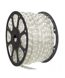 Furtun luminos cu led alb 100m + statie