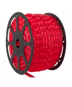 Furtun luminos cu led rosu 100m + statie Furtun luminos cu led rosu 100m + statie