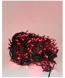 Instalatie 100 leduri rosii - 8 m fir negru Instalatie 100 leduri rosii - 8 m fir negru