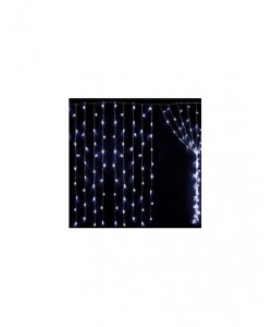 Instalatie tip ploaie cu 220 led alb 2.5 x 1.5 m - fir alb gros