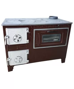 Soba pe lemne cu plita si cuptor ECO 40 ZILAN, Evacuare dreapta, Diametru evacuare 130 mm Soba pe lemne cu plita si cuptor ECO 40 ZILAN, Evacuare dreapta, Diametru evacuare 130 mm