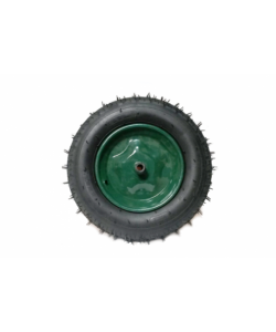 Roata roaba verde 350-8 cu ax mic
