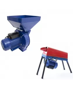 Pachet Moara de cereale si stiuleti Cuva Mare Micul Fermier + Batoza de porumb 240 Kg/h Pachet Moara de cereale si stiuleti Cuva Mare Micul Fermier + Batoza de porumb 240 Kg/h