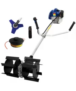 Set Motocoasa Micul Fermier 3.4 CP + Cap prasitoare + 2 sisteme de taiere Set Motocoasa Micul Fermier 3.4 CP + Cap prasitoare + 2 sisteme de taiere