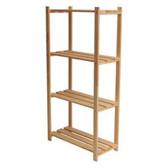 RAFT LEMN ECO 4 POLIȚE 130 X 65 X 30 CM