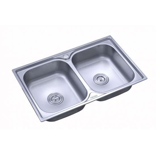 Chiuveta 2 cuve satin  ERT-SN 9027