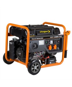 Generator open frame benzina Stager GG 7300EW monofazat, pornire electrica
