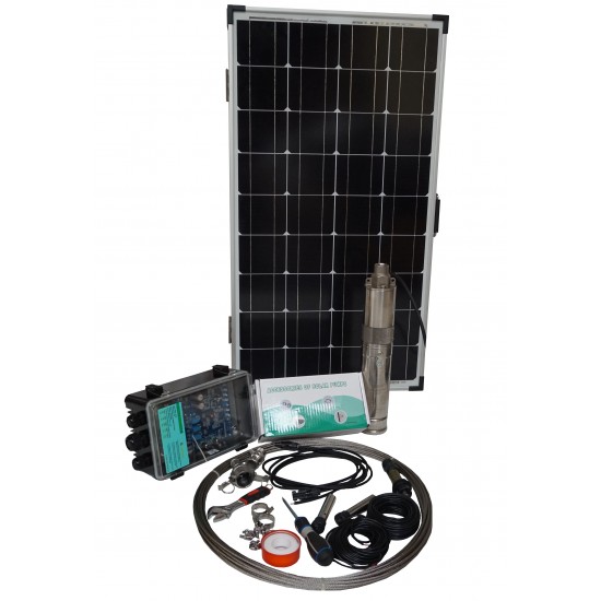 Sistem pompare apa cu panouri solare Taifu 3TSS0.76-55-24/120, 1200 W Sistem pompare apa cu panouri solare Taifu 3TSS0.76-55-24/120, 1200 W