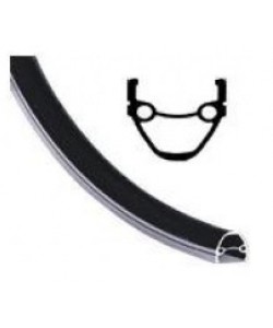 Janta bicicleta 20x1.5-1.75 - al uminiu dubla - (460g) (ml-13) (36h) (14g)