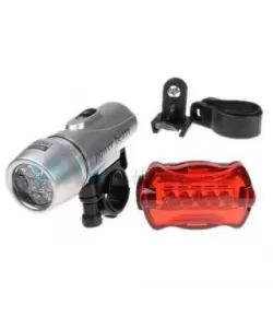 Lanterna bicicleta + licurici (5 led + 5 led) - bright