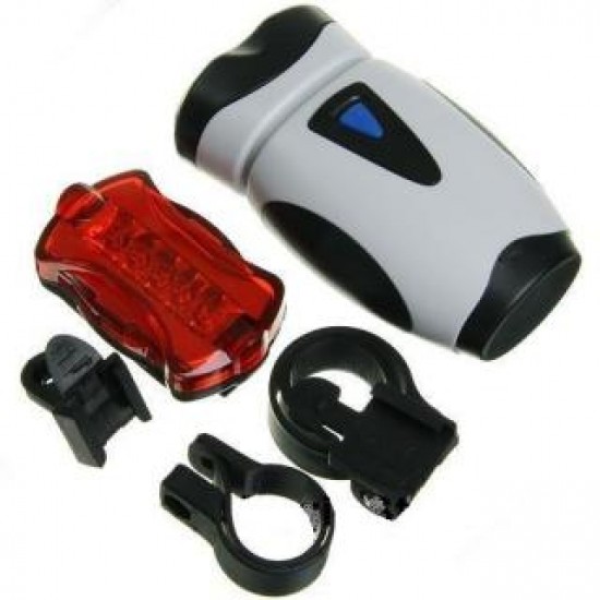 Lanterna bicicleta + licurici bronco (2 led + 5 led)