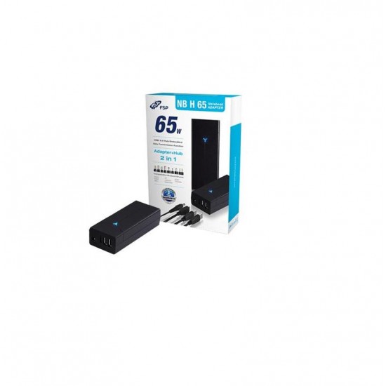 ADAPTOR LAPTOP UNIVERSAL 2 IN 1FSP 65 W