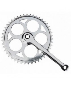 Angrenaj pedalier bicicleta 1 foaie - patrat 46t