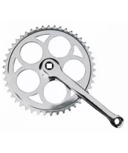 Angrenaj pedalier bicicleta 1 foaie - patrat 46t Angrenaj pedalier bicicleta 1 foaie - patrat 46t