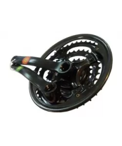 Angrenaj pedalier bicicleta 3 foi - mtb negru mare (48t-38t-28t) Angrenaj pedalier bicicleta 3 foi - mtb negru mare (48t-38t-28t)