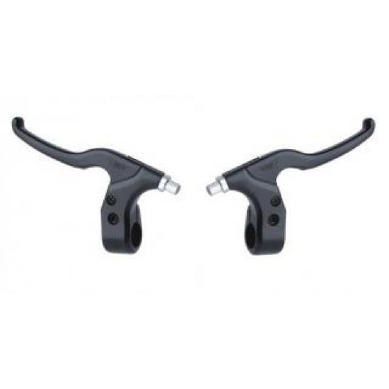 Manete bicicleta frana plastic negru (top)