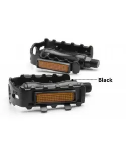 Pedale bicicleta aluminiu drepte - negre