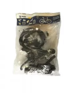 Set frana complet bicicleta v-brake - manete plastic