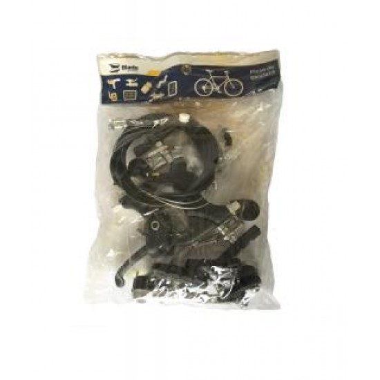 Set frana complet bicicleta v-brake - manete plastic